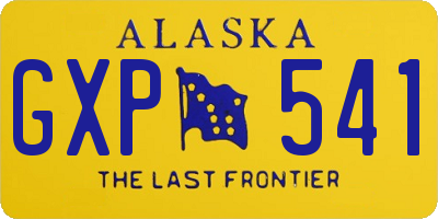 AK license plate GXP541