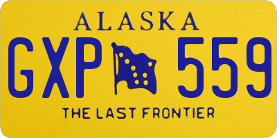 AK license plate GXP559