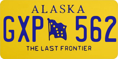 AK license plate GXP562
