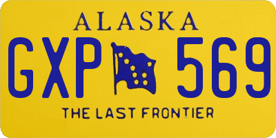 AK license plate GXP569