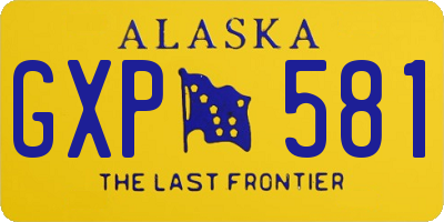 AK license plate GXP581