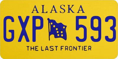 AK license plate GXP593