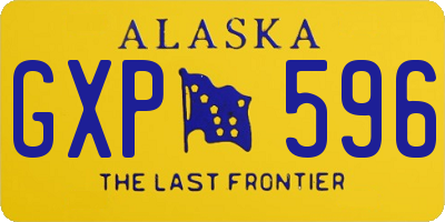 AK license plate GXP596