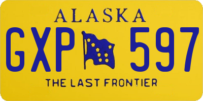 AK license plate GXP597