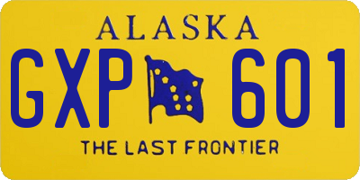 AK license plate GXP601