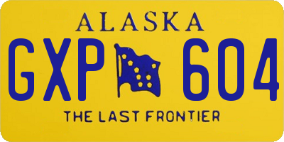 AK license plate GXP604