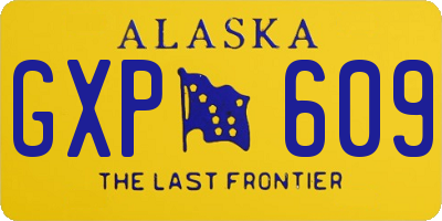 AK license plate GXP609