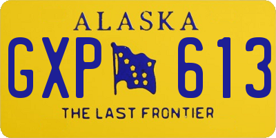 AK license plate GXP613