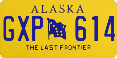 AK license plate GXP614