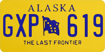 AK license plate GXP619