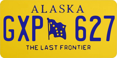 AK license plate GXP627