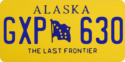 AK license plate GXP630