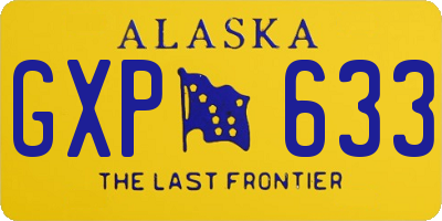 AK license plate GXP633