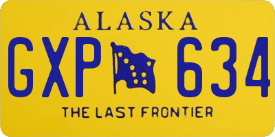 AK license plate GXP634