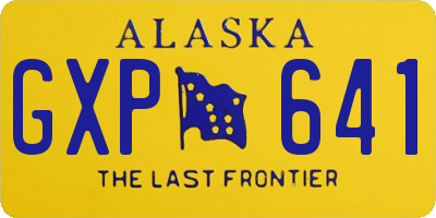 AK license plate GXP641