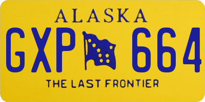 AK license plate GXP664