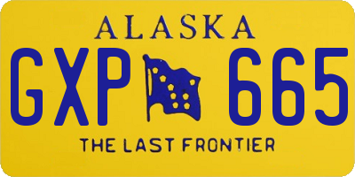 AK license plate GXP665