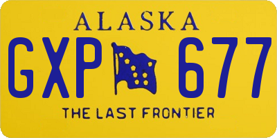 AK license plate GXP677