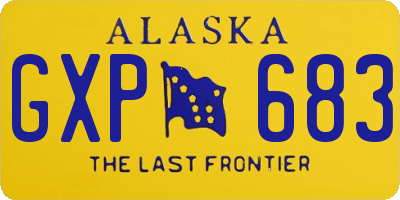 AK license plate GXP683