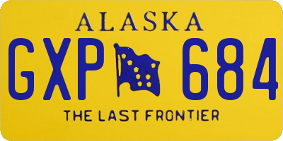 AK license plate GXP684