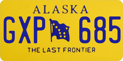 AK license plate GXP685