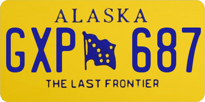AK license plate GXP687