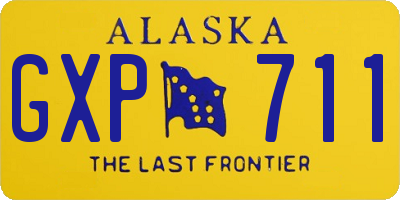 AK license plate GXP711
