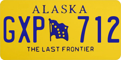 AK license plate GXP712