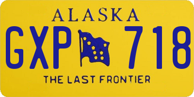 AK license plate GXP718