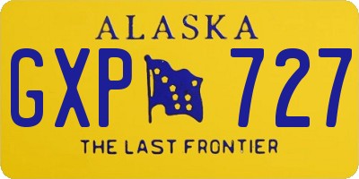 AK license plate GXP727