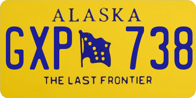 AK license plate GXP738
