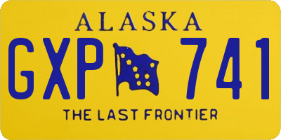 AK license plate GXP741