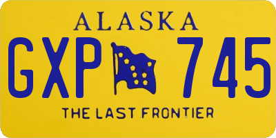 AK license plate GXP745