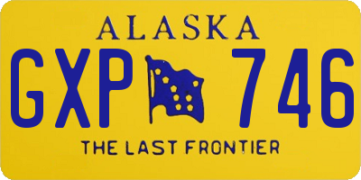 AK license plate GXP746