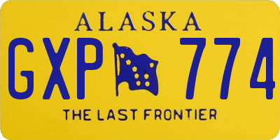 AK license plate GXP774