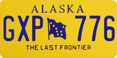 AK license plate GXP776