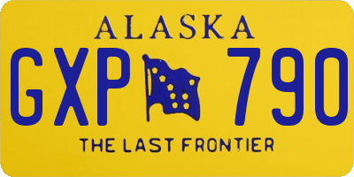 AK license plate GXP790