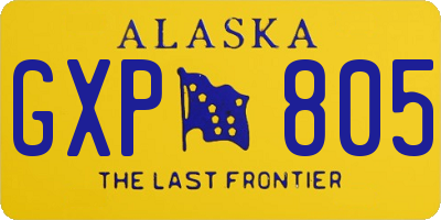 AK license plate GXP805