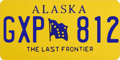 AK license plate GXP812
