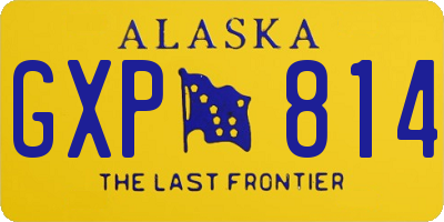 AK license plate GXP814