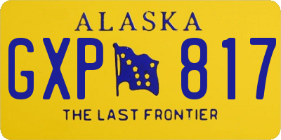 AK license plate GXP817