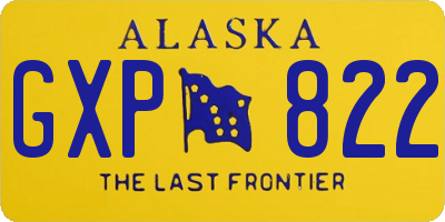 AK license plate GXP822