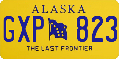 AK license plate GXP823
