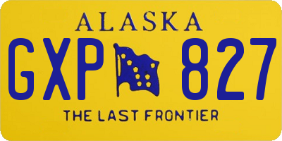 AK license plate GXP827