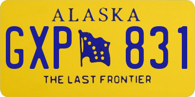 AK license plate GXP831