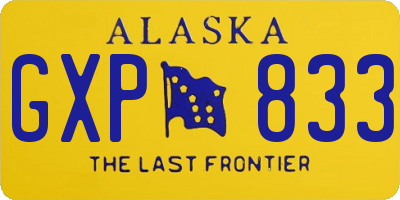 AK license plate GXP833