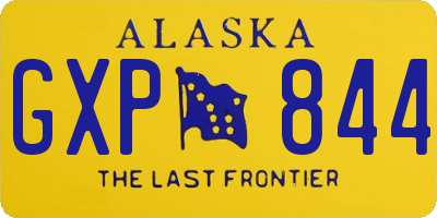 AK license plate GXP844