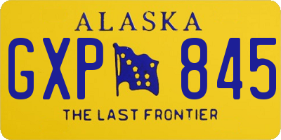 AK license plate GXP845