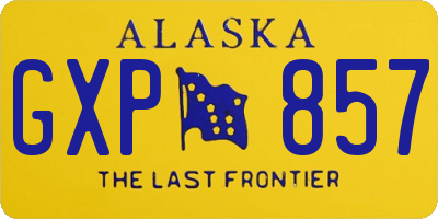 AK license plate GXP857