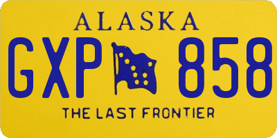 AK license plate GXP858